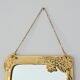 Vintage Art Nouveau Gilded Brass Wall Mirror