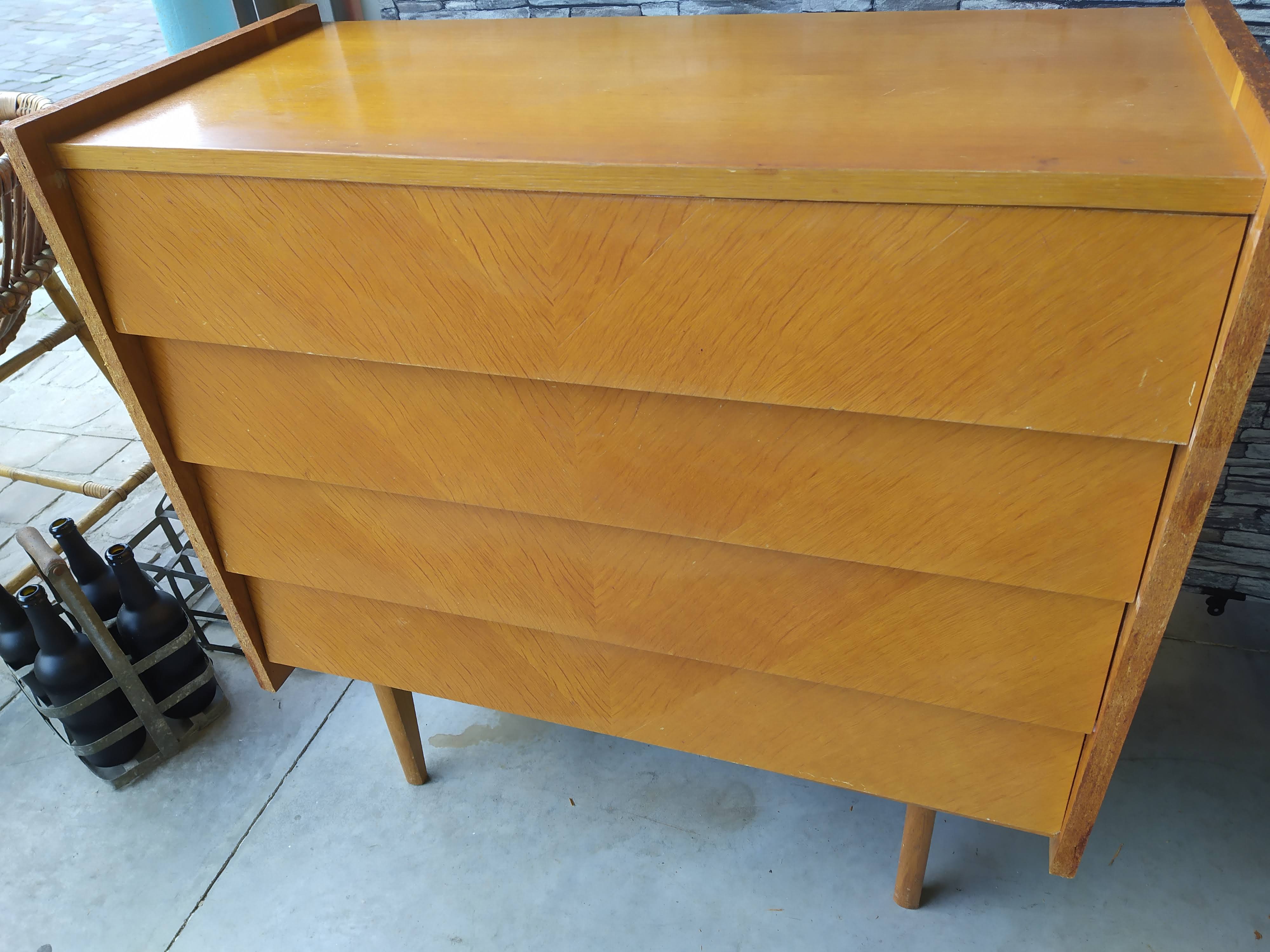 Chest of drawers foot compass vintage