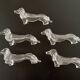 Transparent dachshund knife holder