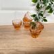 Set of 5 Luminarc pink glasses