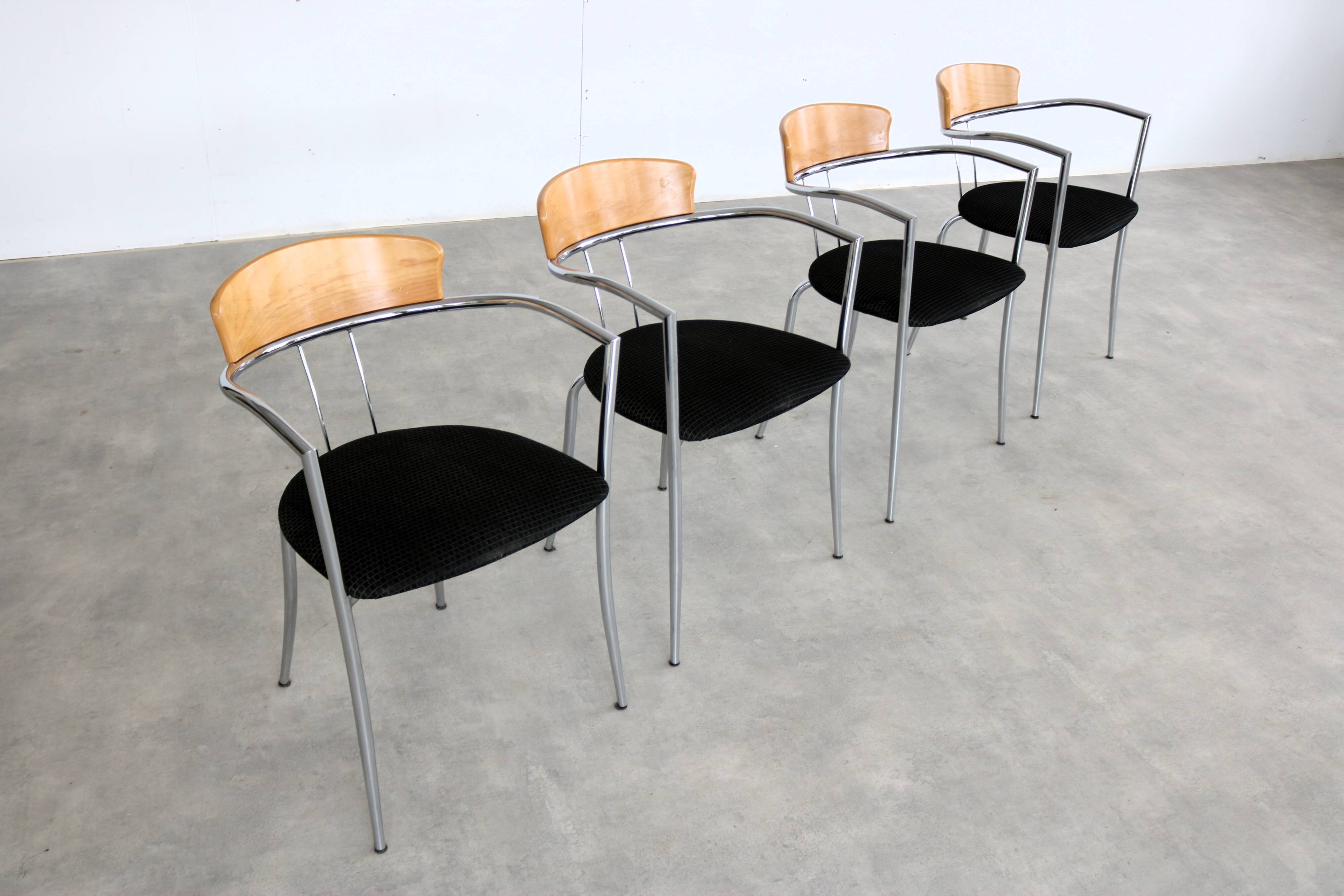 Vintage chairs | dining chairs | Effezeta | 80s