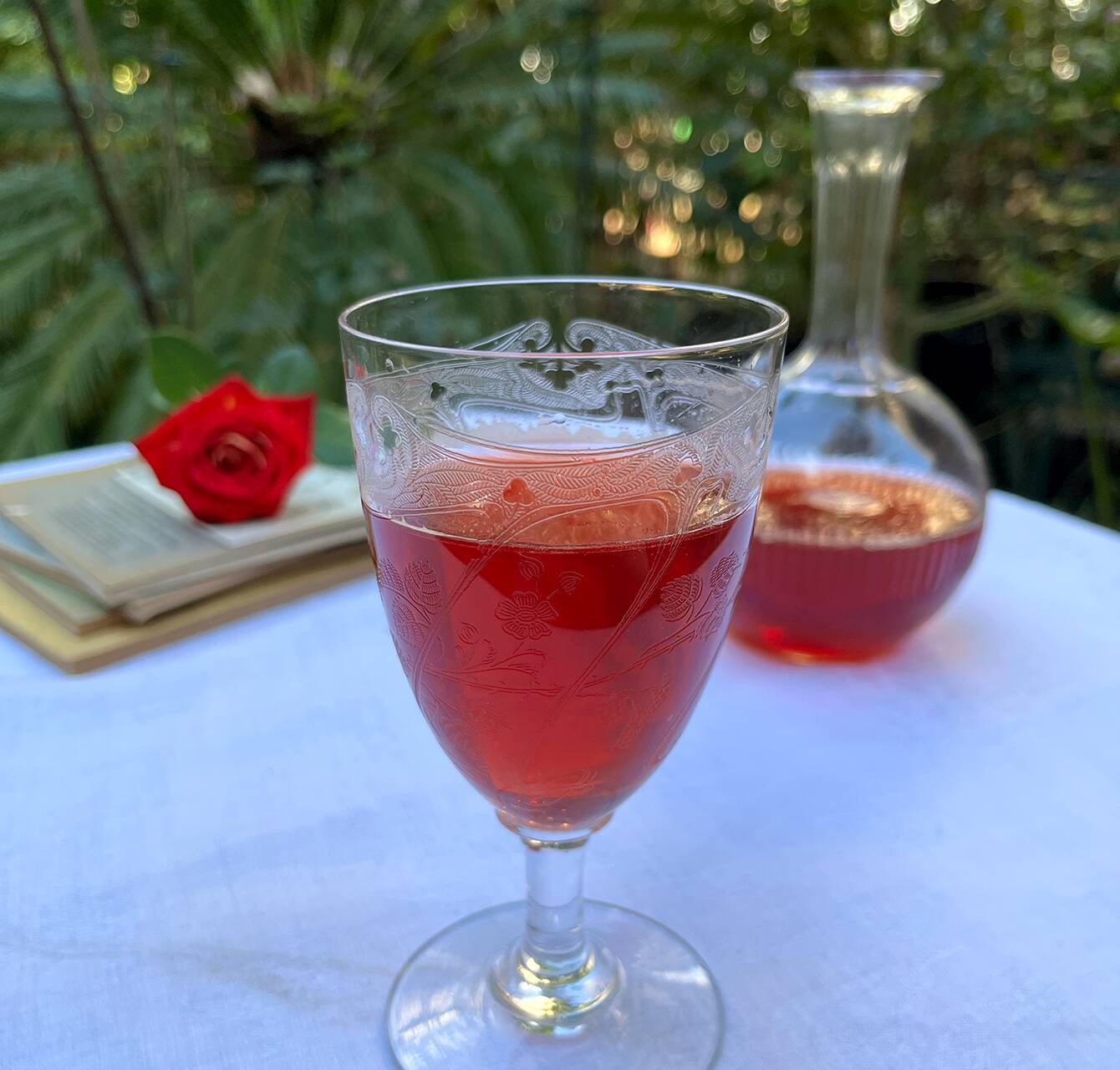 Verres à pied en cristal