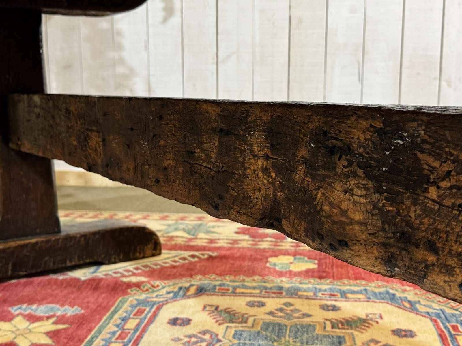 Table monastère anglaise en chêne XIXème