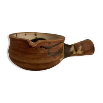 Pot ancien en céramique tachiste de la Poterie du Colombier