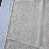 6 Serviettes en tissu de coton avec anagramme "GB", jaune clair, broderie damassée.