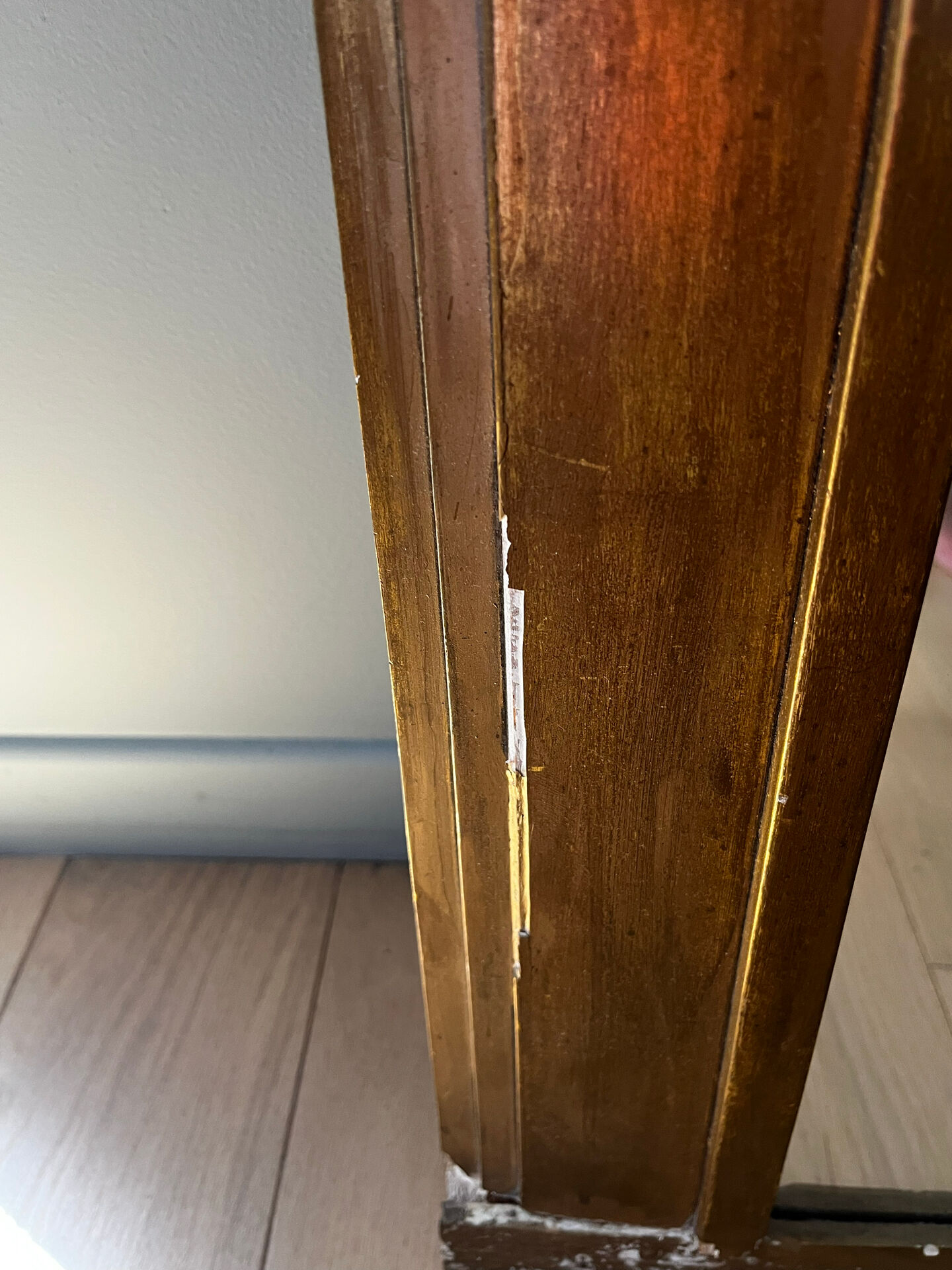 Miroir doré art deco