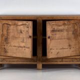 Haut buffet ancien en bois de pin (vers 1920)