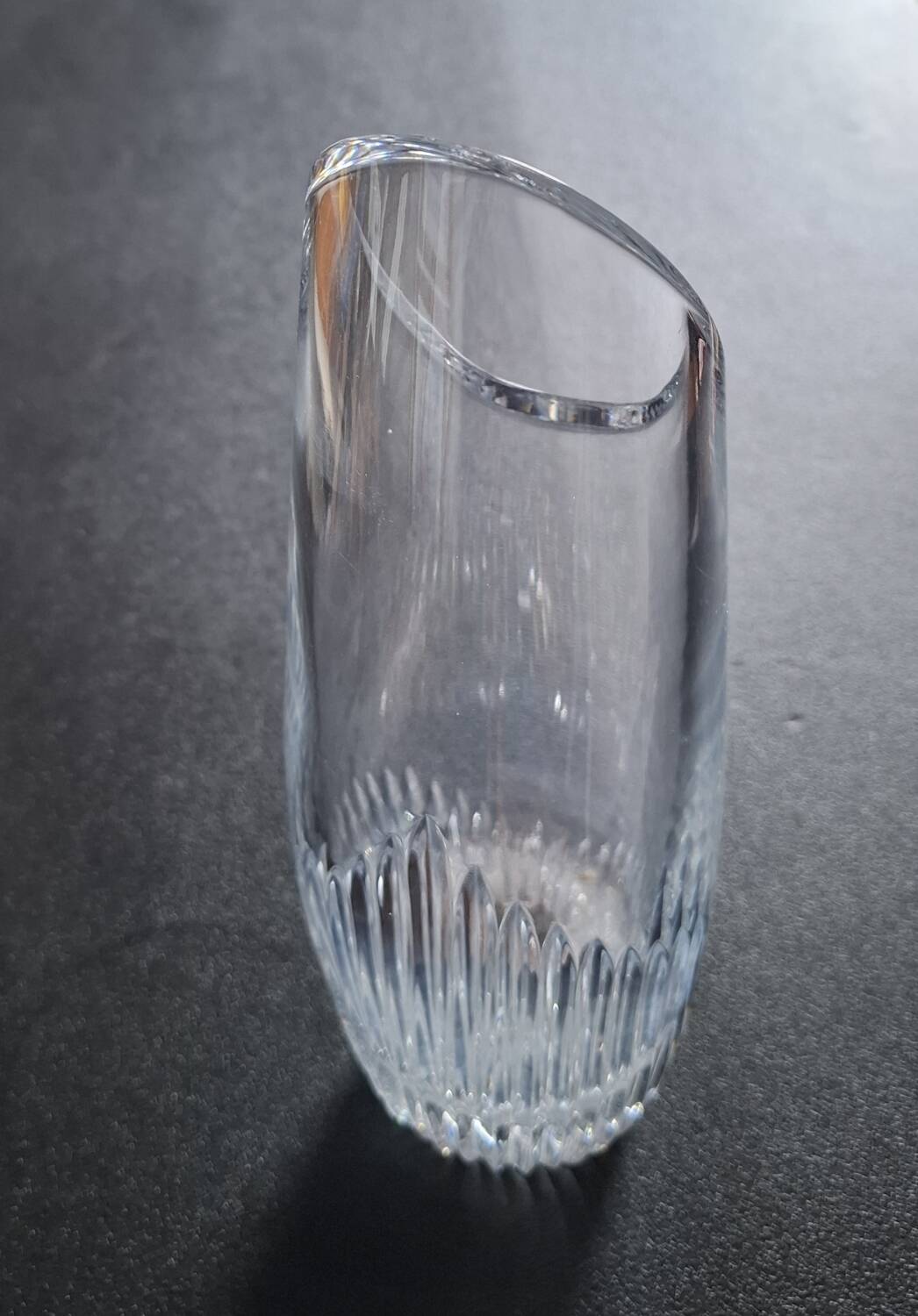 Designer crystal vase
