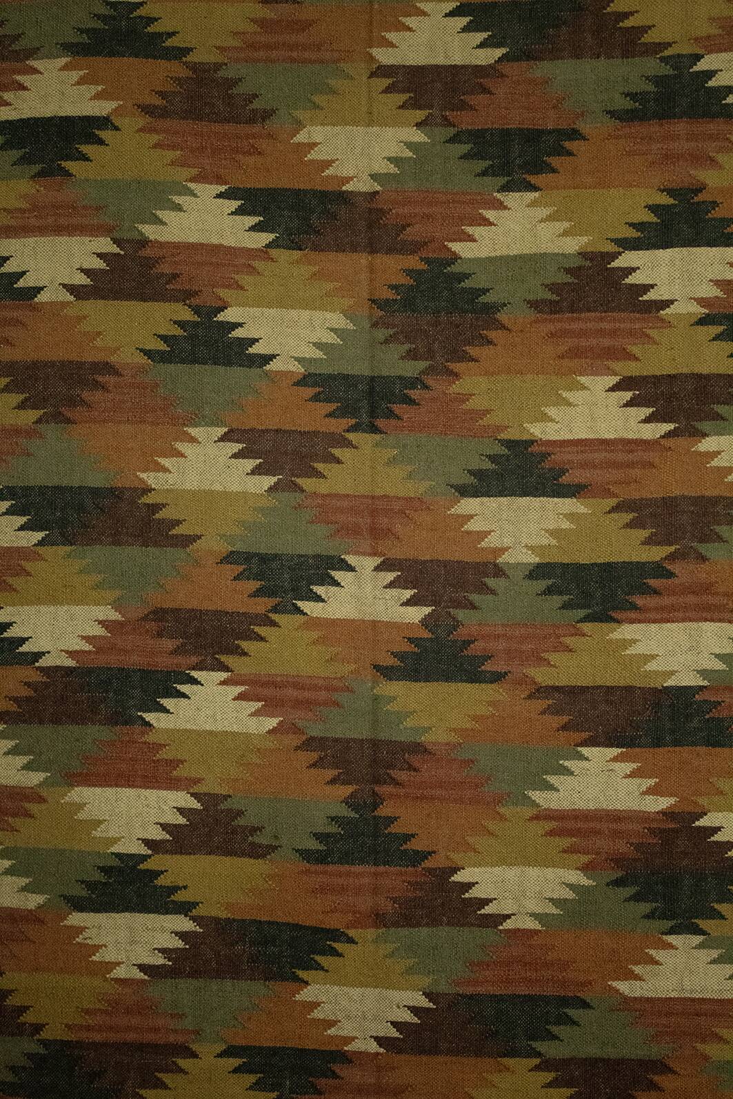 Jute/Wool Handwoven Kilim Area Rug,Home Decor,Indian Traditional RUG\CARPET