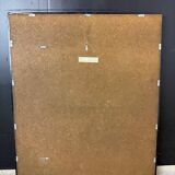 Miroir à parecloses laqué noir – Deknudt – Belgique, vers 1980