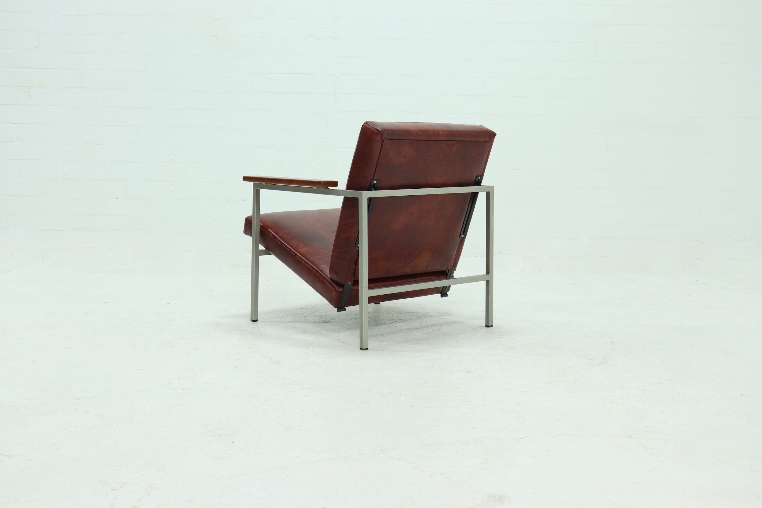 Adjustable leather armchair, Dutch design, 1960s