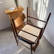 Set of 4 Italian chairs by Gianfranco Frattini.