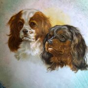 Coupelle en métal émaillée King  Charles