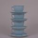 Porcelain cups and saucers x4