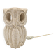 Lampe sculpturale en calcaire en forme de hibou par Albert Tormos, France
