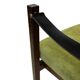 Vintage armchair solid wenge design 60s leather armrests design