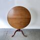 English antique Georgian oak tilt-top tripod base table