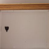 Large bevelled gold mirror