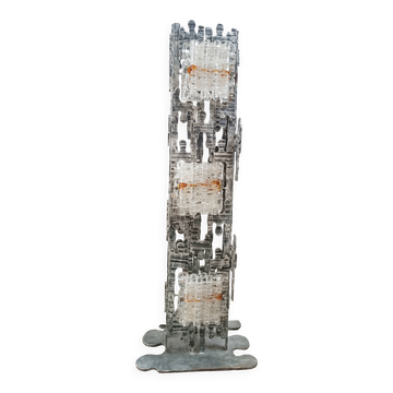 Brutalist sculptural floor lamp by Albano Poli for Poliarte 1970s