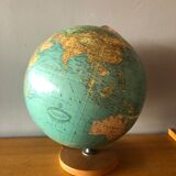 Vintage globe globe map