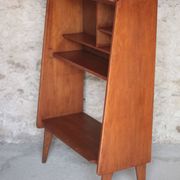 Vintage wooden furniture, Roger Landault shelf for ABC, 1950s.