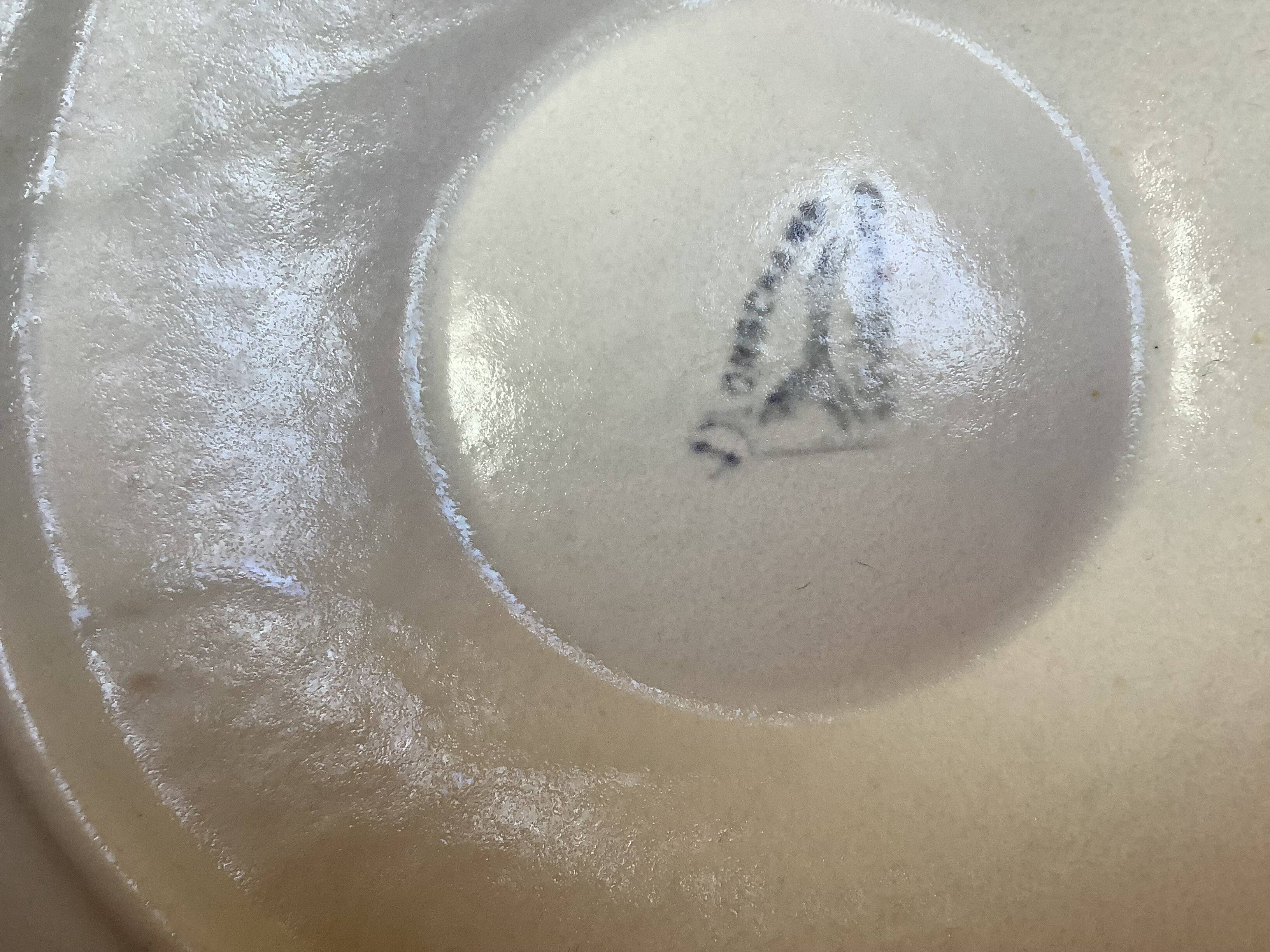 Six old Longchamps oyster plates