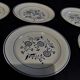 Assiettes plates série de six Lunéville décor Aronde