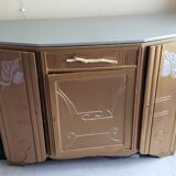 Restyled art deco storage side cabinet