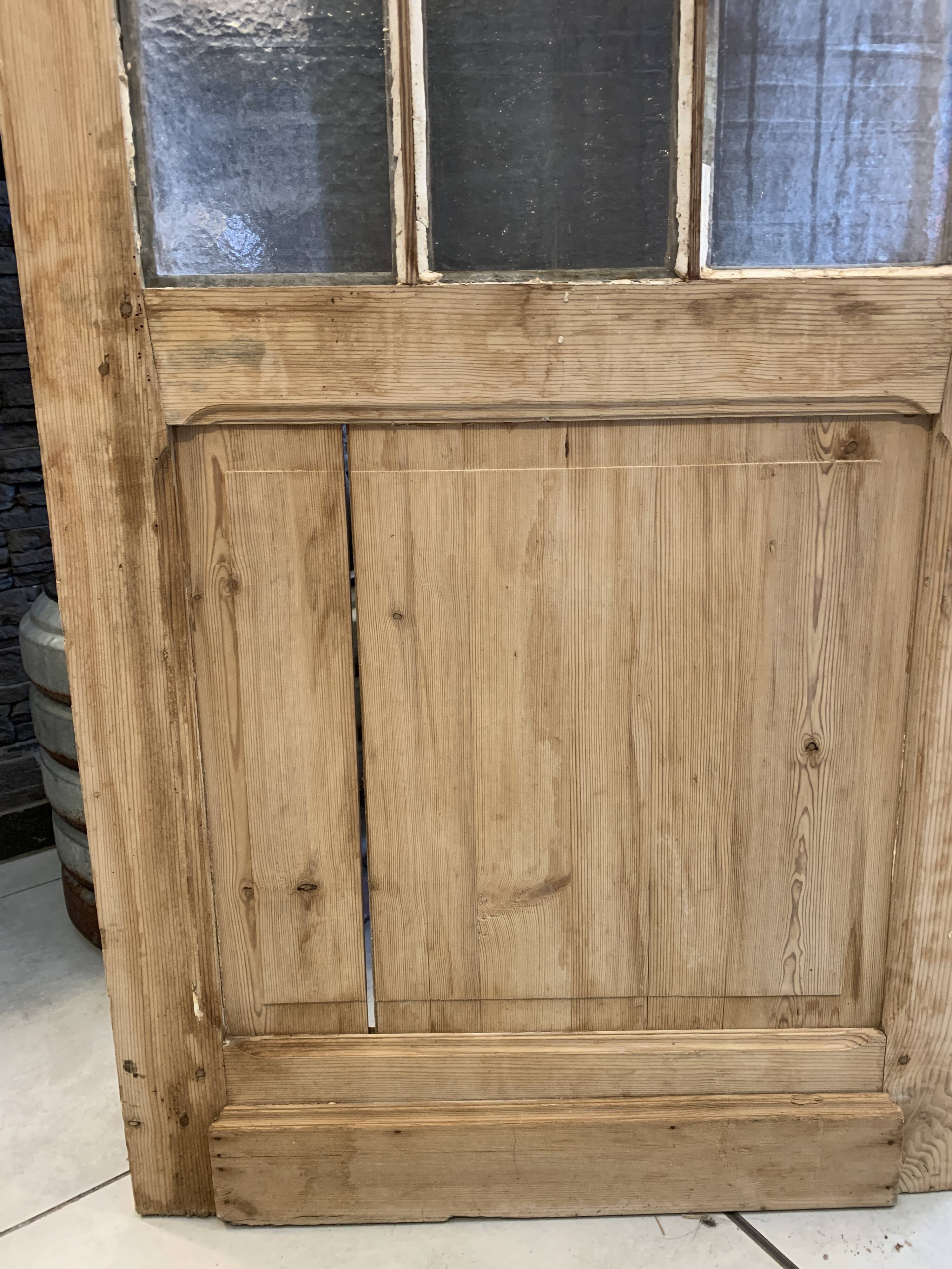 Old glass interior door 228 x 78