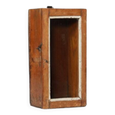 Vitrine murale petite ancienne boite a horloge patine d'origine inde