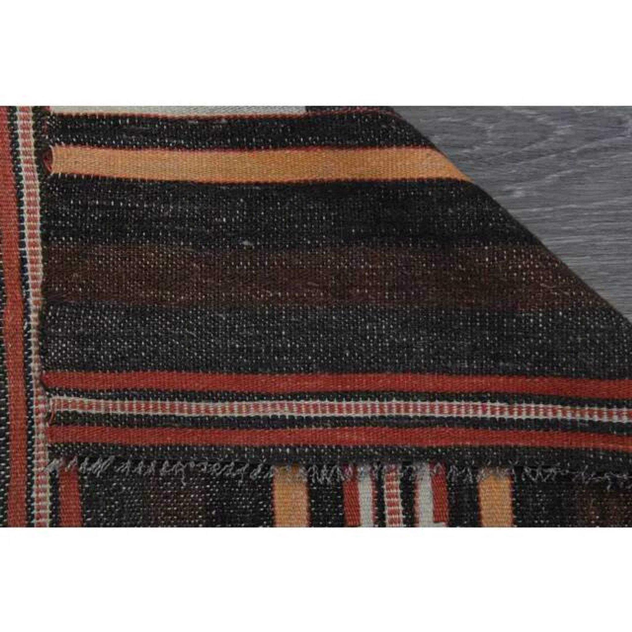 Vintage Turkish Oushak Handmade Wool Cotton Brown Runner Rug 73x254