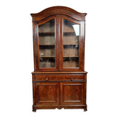 Cabinet-bibliothéque et secrétaire époque Louis Philippe en acajou