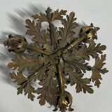 1960s gilt toleware ceiling light by Banci