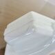 Art Deco soap dish in white porcelain