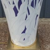 Lamp from the house Le Dauphin in ceramic and gilded brass