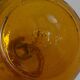 Bubble blown glass lamp base, 60s/70s