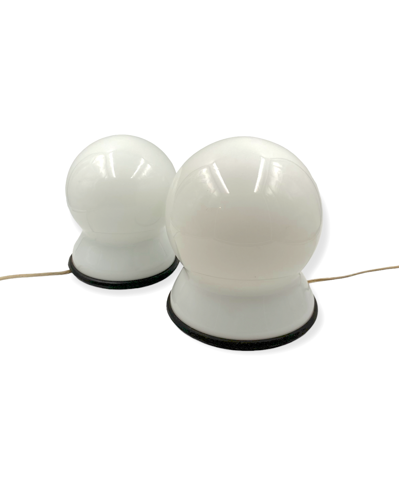 Sergio Asti, Set of 2 "Scafandro" Table Lamps, Candle, Italy 1970s