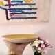 Set of 2 yellow dessert plates