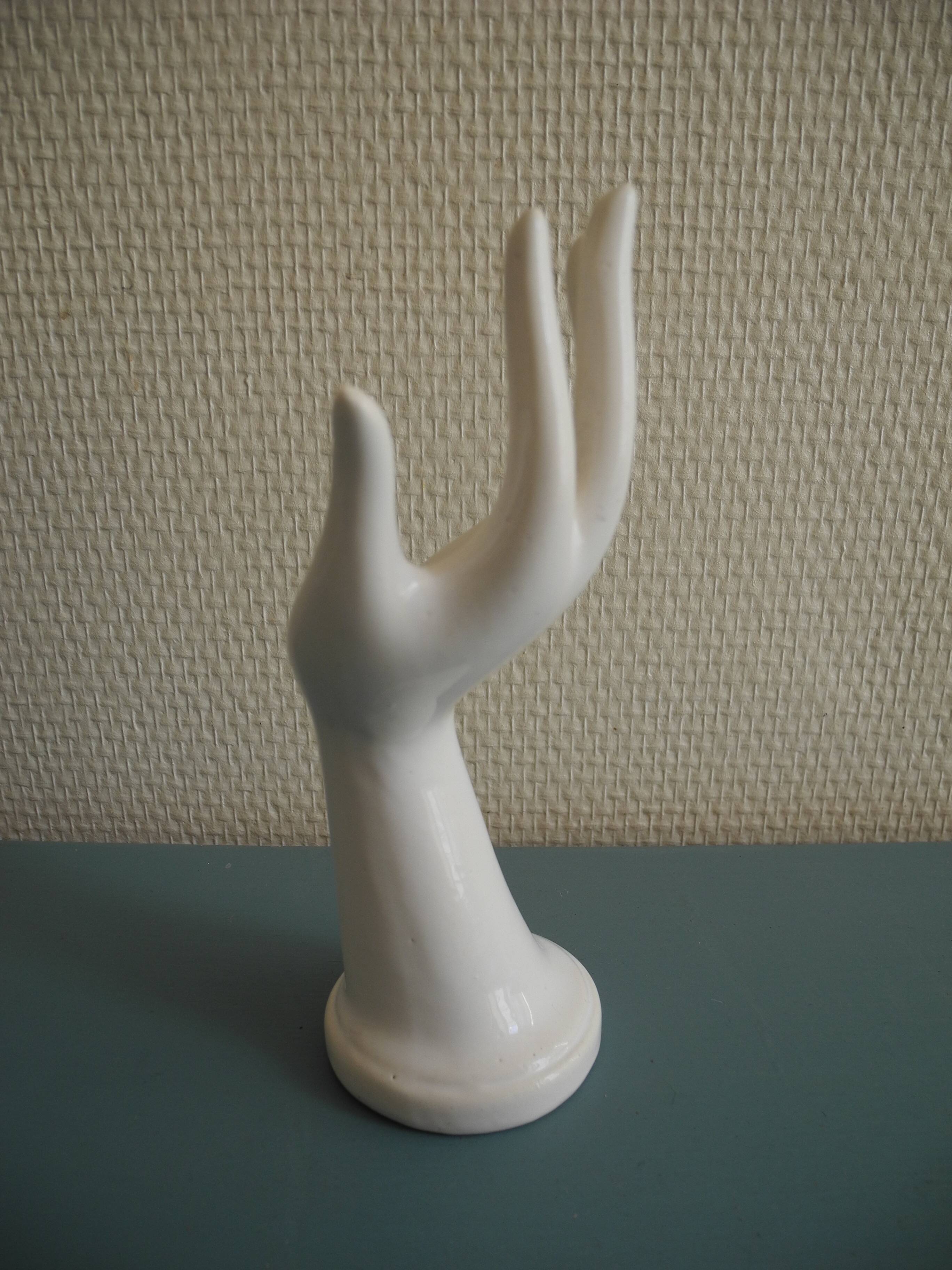 hand ring holder soliflore decorative retro shabby vintage ring holder