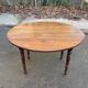 Oval extendable table with leaves Louis Philippe in solid wood, 19th century, with drawer.