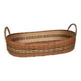 Oval basket with handles