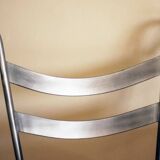 Travertine and wrought iron dining table + 8 chairs