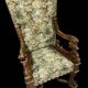 D'aprés Andréa Brustolon : Fauteuil Renaissance à haut dossier en noyer scu