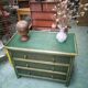 Commode en rotin et cannage
