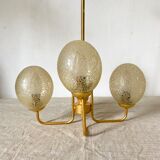 Vintage chandelier design amber globes