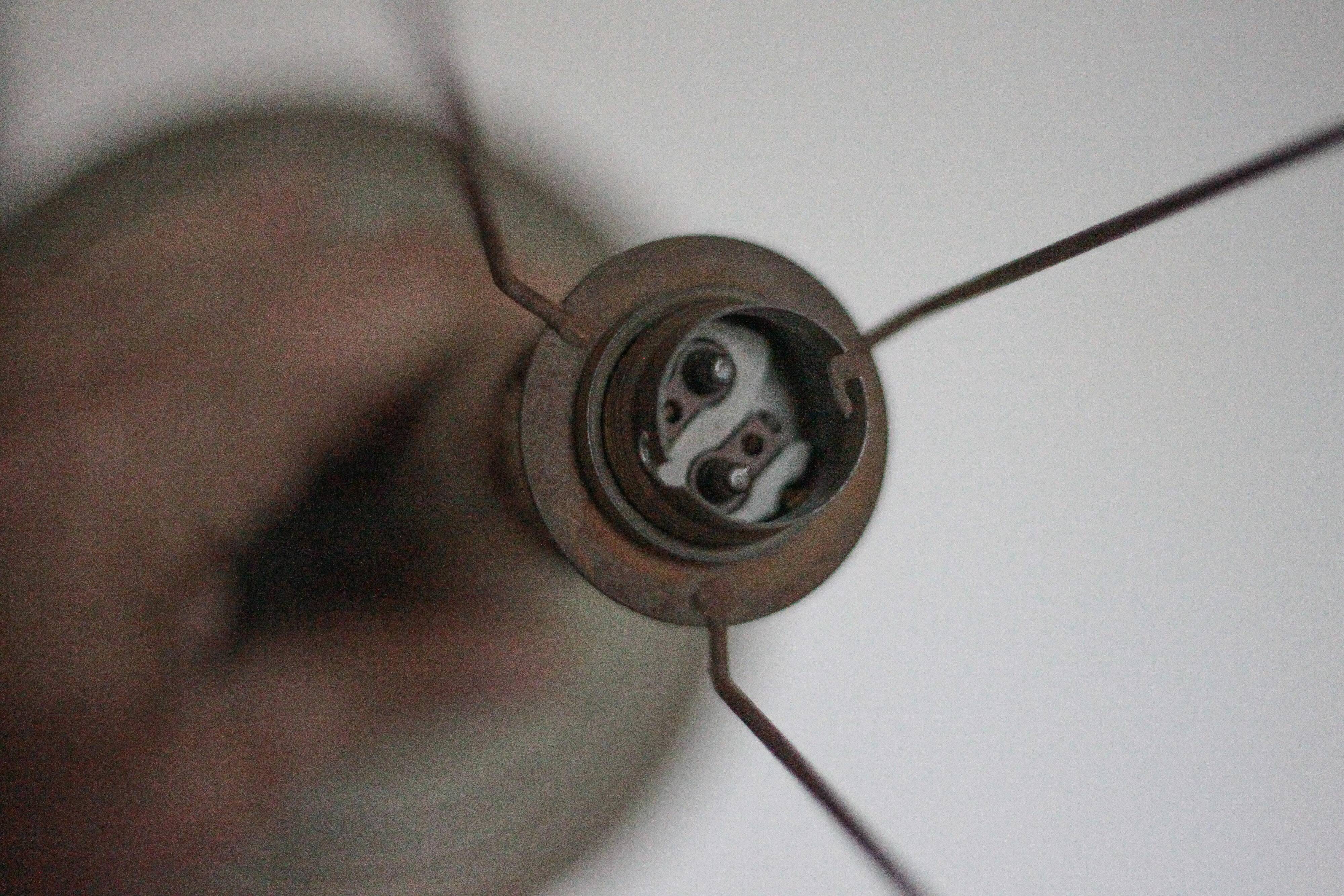 Bedside lamp, table lamp, stoneware lamp from the Abbey of Fontgombault.