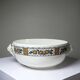 Large salad bowl HB Choisy-le-Roi polychrome ironstone "Elisabeth" early 20th century