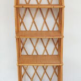 Bookcase in rattan 60/70