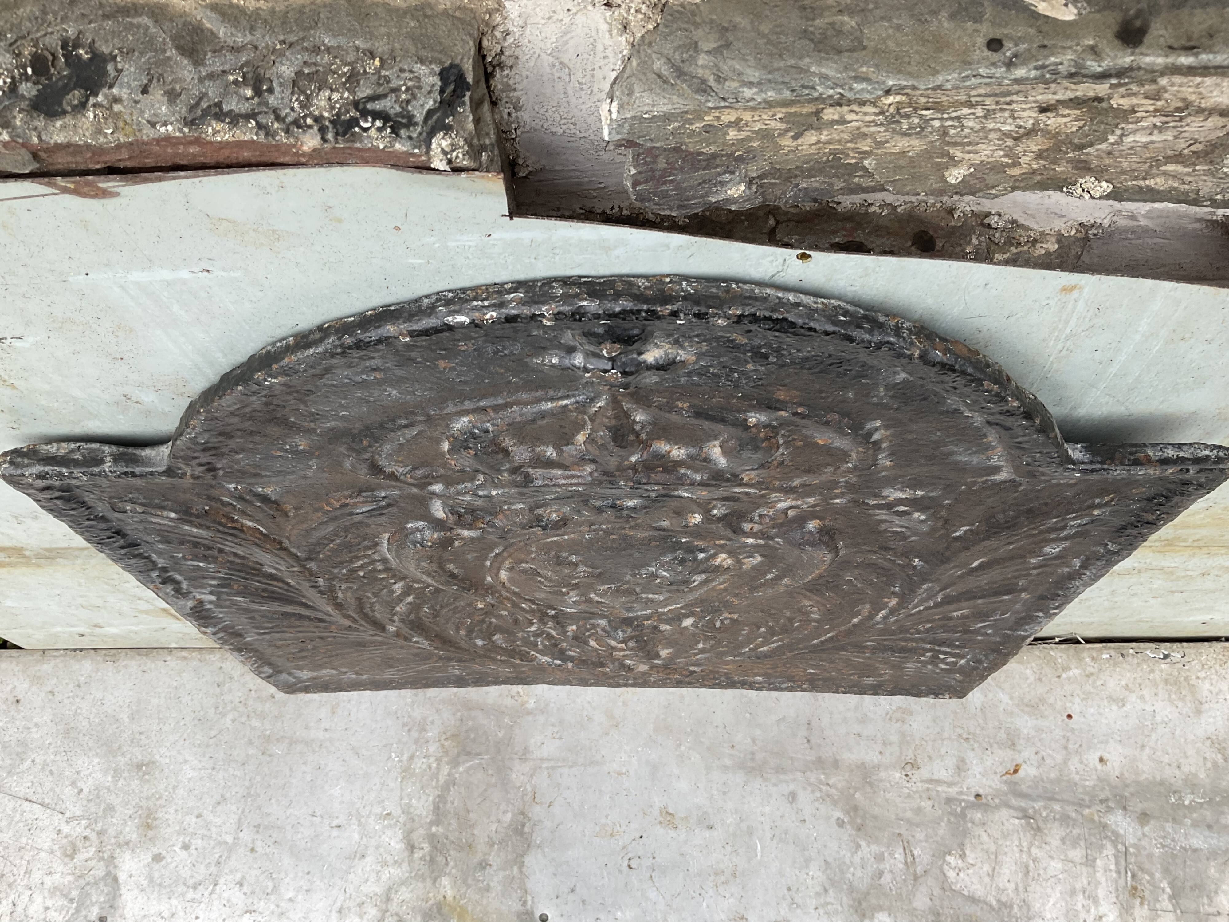Fireplace plate