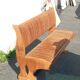 banquette coffre vintage en hêtre